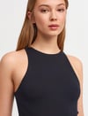 3694 Halter Yaka T-Shirt-Haki