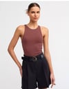 3694 Halter Yaka T-Shirt-Haki