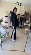 37225 ŞERİTLİ YIRTMAÇLI MODAL TAKIM SİYAH
