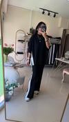 37225 ŞERİTLİ YIRTMAÇLI MODAL TAKIM SİYAH