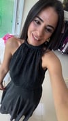37295 PUANTİYELİ ELBİSE SİYAH