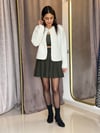 41573 PİLİLİ ŞORT ETEK HAKİ