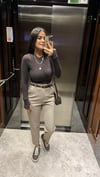 5068 OYS MODEL PARMAK GEÇİRMELİ BASİC KAHVE