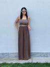 50979 LASTİKLİ PANTOLON KAHVERENGİ