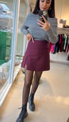 5179 ŞORT ETEK BORDO