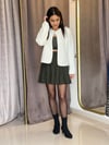 60298 BİSİKLET YAKA DÜĞMELİ TRİKO HIRKA EKRU
