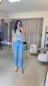 71786 SLİM MOM PANTOLON AÇIK MAVİ