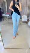71793 YANI YIRTMAÇLI COMFORT LİKRALI PANTOLON MAVİ