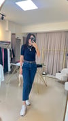 764-26 YÜKSEK BEL LİKRALI JEAN MAVİ