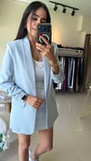 777 KOLU BÜZGÜ DETAY BLAZER BEBE MAVİ