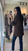 777 KOLU BÜZGÜLÜ BLAZER KAHVERENGİ