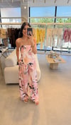 BAĞLAMNALI FLAR BLUZ PANTOLON TAKIM ORANGE