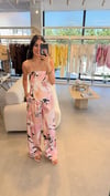 BAĞLAMNALI FLAR BLUZ PANTOLON TAKIM ORANGE