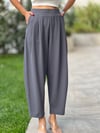 BELİ LASTİKLİ,BOMBELİ PANTOLON ANTRASİT