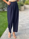 BELİ LASTİKLİ,BOMBELİ PANTOLON LACİVERT