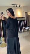 Bisiklet Yaka İnce Triko Kazak Siyah 10536