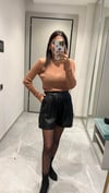 BİSİKLET YAKA TRANSPARAN KAZAK BEYAZ