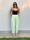BOMBELİ PANTOLON FISTIK YEŞİLİ