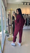 CEKET PANTOLON TENSEL TAKIM BORDO7132