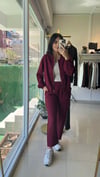 CEKET PANTOLON TENSEL TAKIM BORDO7132