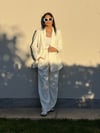 ÇİZGİLİ BLAZER PANTOLON TAKIM