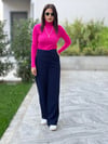 DİLVİN FİTİLLİ KAZAK PEMBE