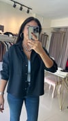 Dilvin Oversize Gömlek Ceket-Lacivert 50522
