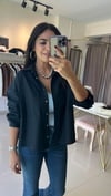 Dilvin Oversize Gömlek Ceket-Lacivert 50522