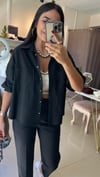 Dilvin Oversize Gömlek Ceket-Siyah 50522