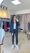 FERMUARLI CEKET VE TOPARLAYICI TAYT  TAKIM SİYAH