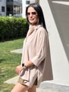 İPEK DOKUDA GÖMLEK VİZON