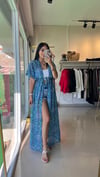 KAFTAN PAREO %100 PAMUK MAVİ