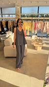 KALIN ASKILI V YAKA BLUZ PANTOLON ANTRASİT