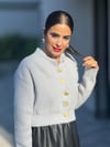 Kalp Düğmeli Hırka MAVİ