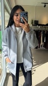 KAPİŞONLU FERMUARLI PAMUK KUMAŞ SWEAT GRİ