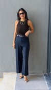 KEMERLİ PANTOLON LACİVERT