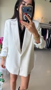 KETEN ASTARLI BLAZER CEKET BEJ