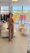 KETEN KUMAŞ İKİLİ TAKIM KAHVE