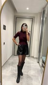 KISA KOLLU TEK FİTİLLİ KAZAK BORDO