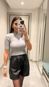 KISA KOLLU TEK FİTİLLİ KAZAK GRİ