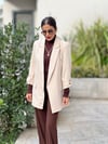 KOL DÜĞMELİ BLAZER CEKET BEJ