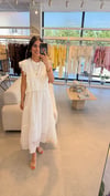 KOLLARI DANTELLİ MARKA MODEL ELBİSE BEYAZ