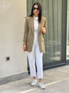 KOLU BÜZGÜ DETAYLI BLAZER Haki