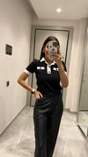 MARKA MODEL KISA KOLLU CEBİ  PATLI KAZAK  SİYAH