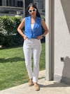 MARKA MODEL TEK DÜĞME YELEK  MAVİ