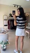 MASSİ ÇİZGİLİ POLO YAKA TRİKO KAHVE