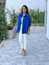 Orijinal Model Cebi İşlemeli Poplin Gömlek