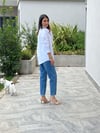 Orijinal Model Cebi İşlemeli Poplin Gömlek