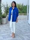 Orijinal Model Cebi İşlemeli Poplin Gömlek