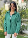 Orijinal Model Cebi İşlemeli Poplin Gömlek